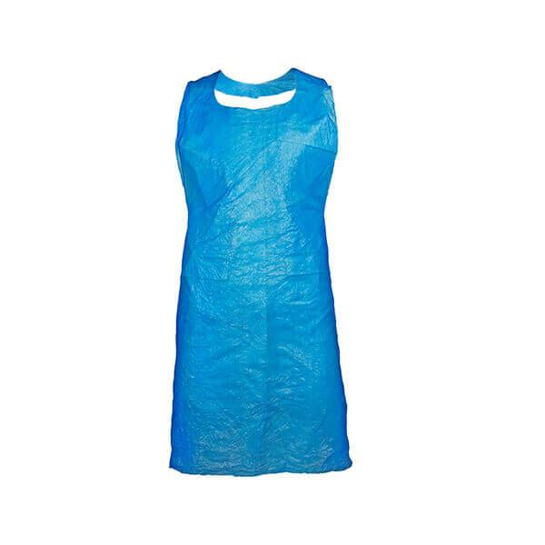 Vienreizlietojams priekšauts, PE, zils (100gab) - Image 1