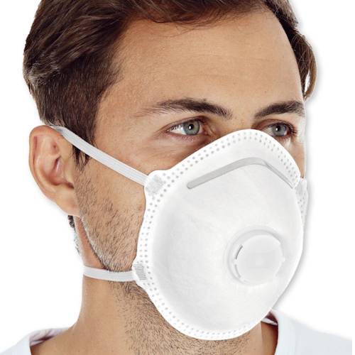 Respirators, sejas maska ​​FFP2 ar vārstu (1 gab.) - Image 1