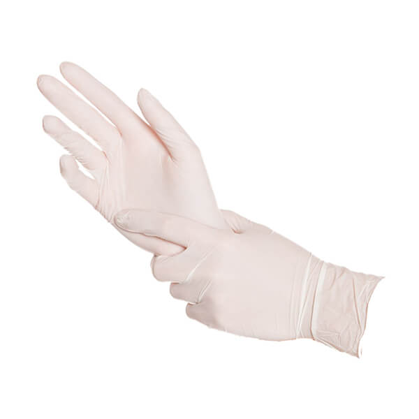 Abena vienreizlietojamie nitrila cimdi, balts, S/M (150gab.) - Image 1