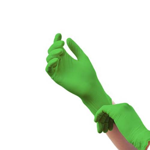 Medi-inn vienreizlietojamie nitrila cimdi, Ābolzaļi, S/M/L/XL (100gab.) - Image 1