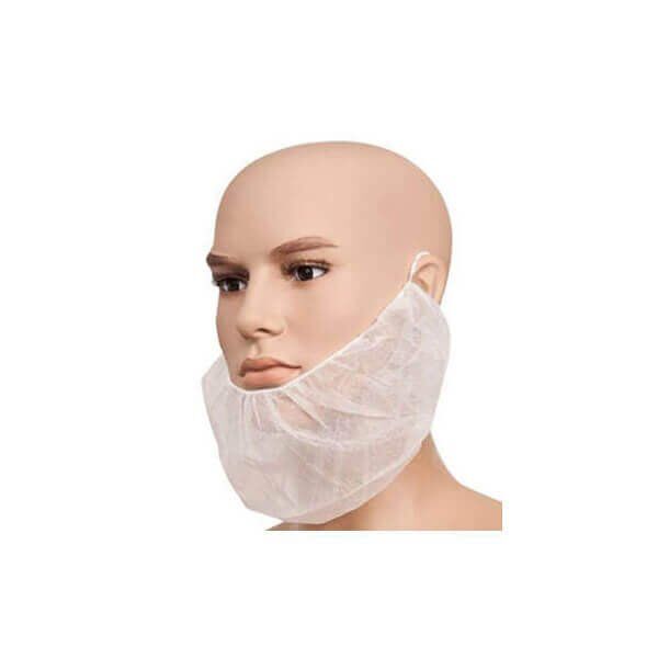 Vienreizējas lietošanas zoda/bārdas, balts (50gab) - Image 1