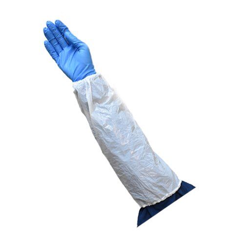 Vienreizējās lietošanas aizsarguzmavas rokām, balts (100gab) - Image 1