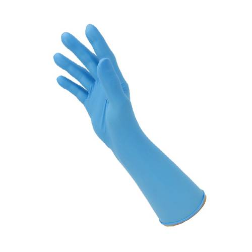 Polyco Bodyguards GL891 vienreizlietojamie nitrila cimdi, pagarināti, 7,5g, zili, S/M/L/XL (100gab.) - Image 1