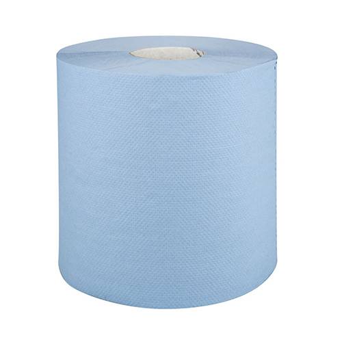 Abena papīra dvieļu rullis, neitrāls, 2 slāņu, 150 m x 20 cm, zils, no pārstrādāta papīra - Image 1
