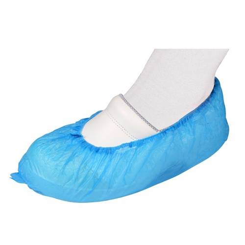 Bahilas, apavu pārvalki, PE, 30 mik., 15x41 cm, zemi, zili, stipri (100 gab.) - Image 1