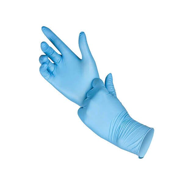 mlynos-nitrlins-pirtins.jpg TopGlove Screen soft stretch vienreizlietojamie nitrila cimdi, zilas S/M/L/XL (200 gab.) - Image 1