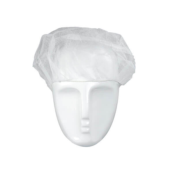 berete-balta Vienreizlietojamas cepurītes, berete, balta (100gab) - Image 1