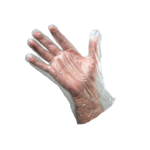 Vienreizlietojami polietilēna cimdi, caurspīdīgi, piekarami (100gab) - Image 1